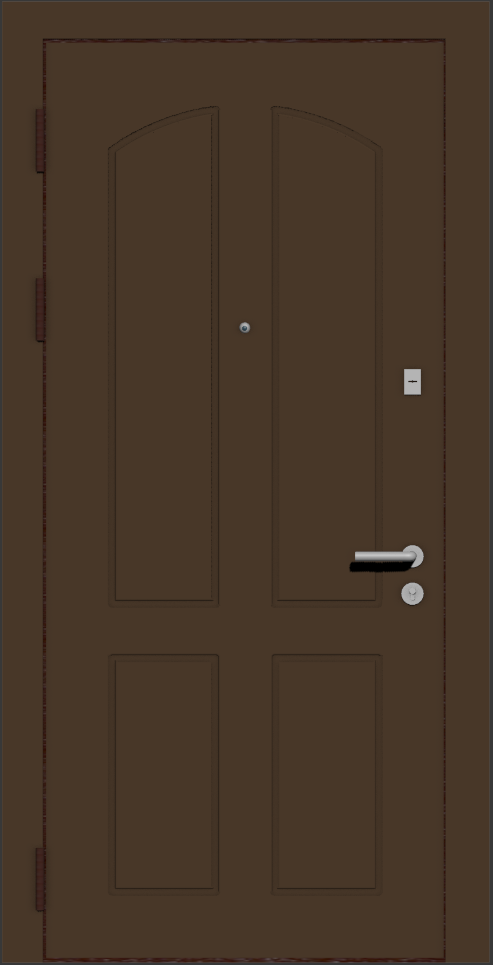 Дверная мдф панель коричневая